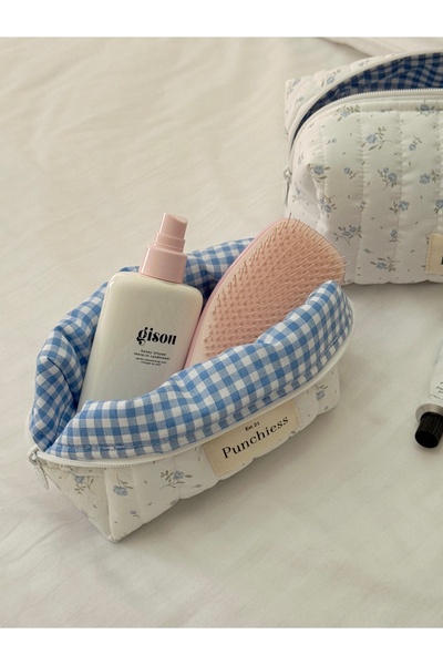 Punchiess Geanta de machiaj Blue Meadow Dimensiune Mica