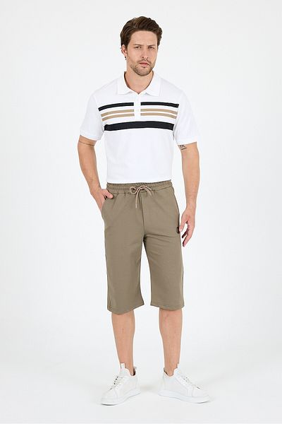 Rodi Comfortable Fit Summer Men's Side Pocket Capri Pocket Shorts Suitable for Daily and Sports Use 3331