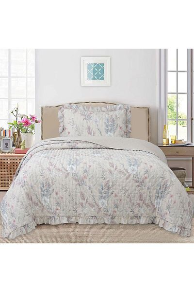 Bella Home Breeze Ruffled Single Bedspread Set - 180X240 cm