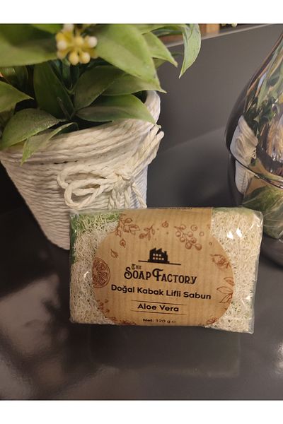SS HOME CONCEPT Natural Pumpkin Fiber Handmade Aloe Vera Soap for All Skin