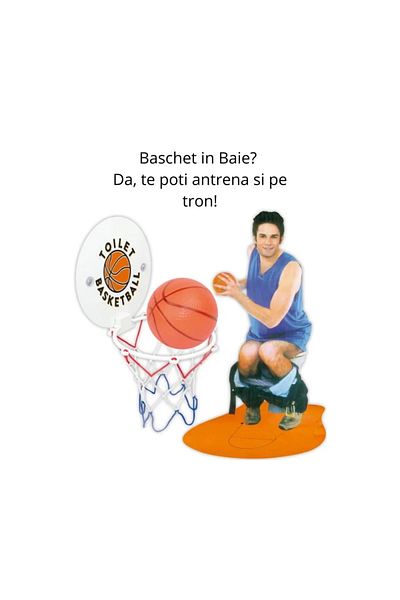OEM Baschet pe tron – Distractie garantata direct in baia ta cu mini jocul de baschet