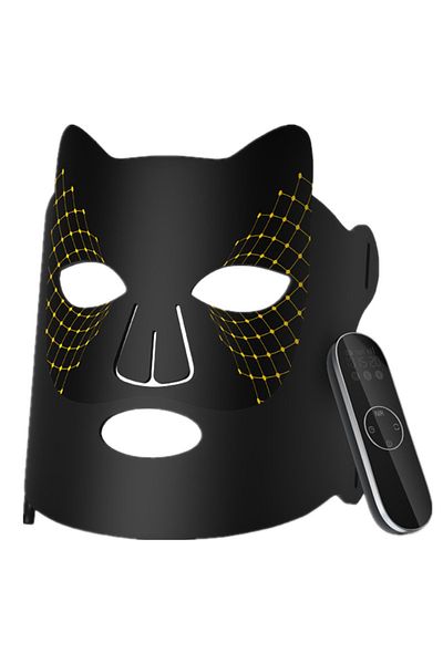zenifique Phototherapy Facial Mask, 48 LEDs, 3 Photonic Lights, Anti-Aging, Anti-Wrinkle, Black