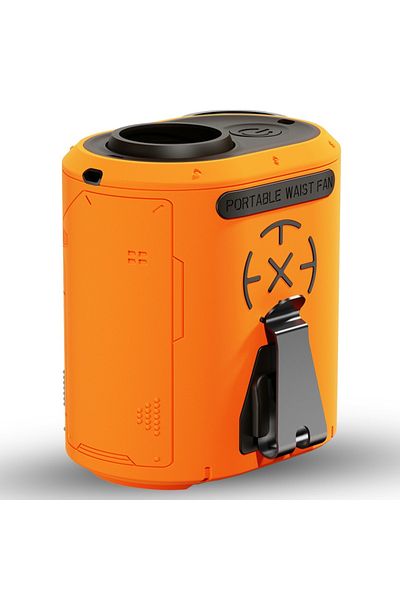 SKYDDAR INNOVATION Ventilator portabil de braț Z14, 5 viteze, 6000mAh, motor fără perii, afișaj LED, design compact, portocaliu