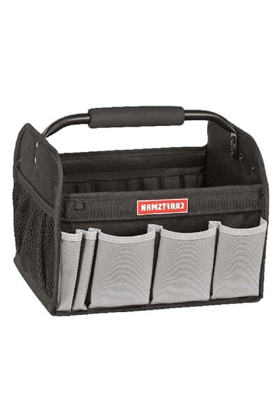 CraftSman 7-Pocket Ballistic Nylon Tool Tote Black and Grey