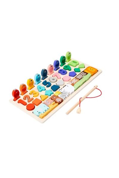 OEM Interactive and Educational Montessori Wooden Toy, Color Sorter, Numbers, Shapes, Animals, Magnetic