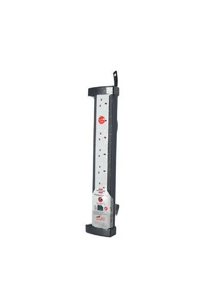 Brennenstuhl 6-Socket Extension Cord Black and White 3m
