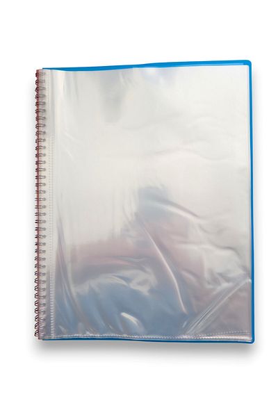 FixPoint Blue Spiral Presentation File 40 Sheets with Elastic
