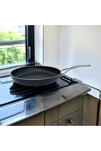 Peramari Tuna House Granite Pan Without Lid 32 cm Black