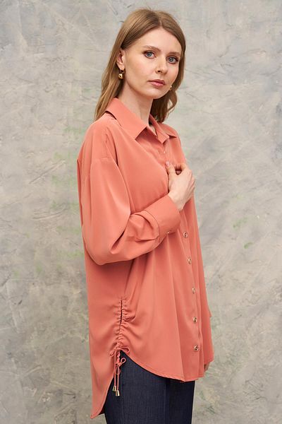 Journey Polo Collar-Side Size Lace-Up, Shirt