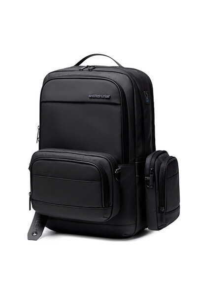 Arctic Hunter حقيبة ظهر 3 في 1 مقاومة للماء للجنسين مقاس 17.3 بوصة قابلة للتحويل وحقيبة ظهر نحيفة مع حقيبتين صغيرتين B00483