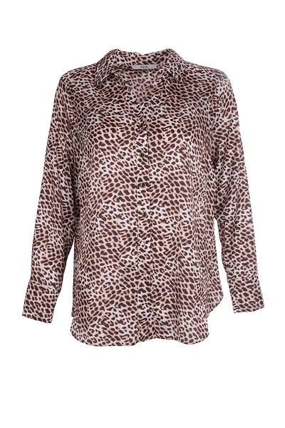 Ekol Γυναικεία Μπλούζα Leopard Plus Size 25ekl02533
