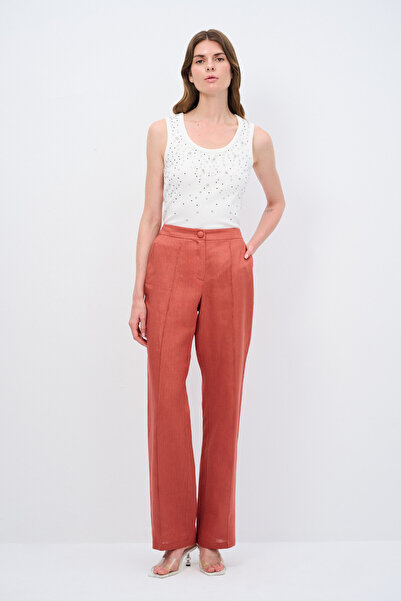 adL Yüksek Bel Bol Paçalı Pantolon