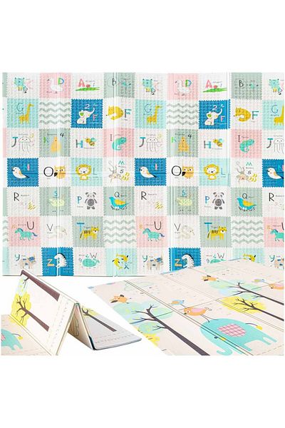 OEM Educational Play Mat for Kids Room - Double-Sided XPE Foam Mat 200 X 180 X 1 cm