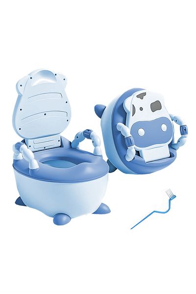 Teno Olita Educationala Teno®, model vacuta, imita toaleta, capac cu urechiuse, albastru