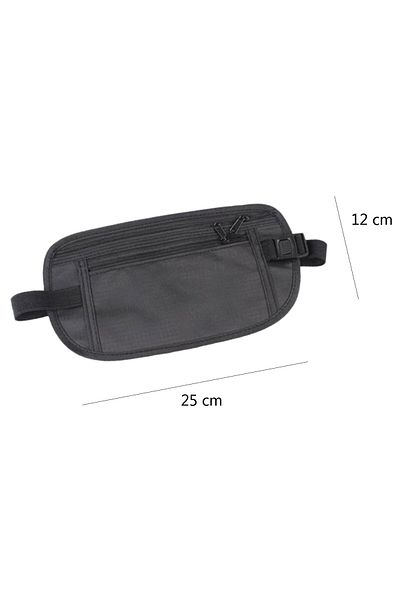 tzachebot Anti-theft travel bag, Tzachebot®, invisible, with 2 pockets, polyester, black