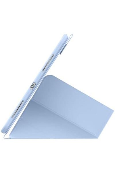Baseus جراب حماية لجهاز iPad Pro مقاس 11 بوصة (2024)، حامل قابل للطي، وضع أفقي وعمودي، مصنوع من جلد البولي يوريثان