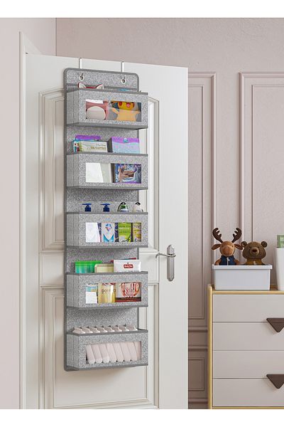 sharpdo 5-Layer Wardrobe Wall-Mounted Non-Woven Storage Bag 33*12*125