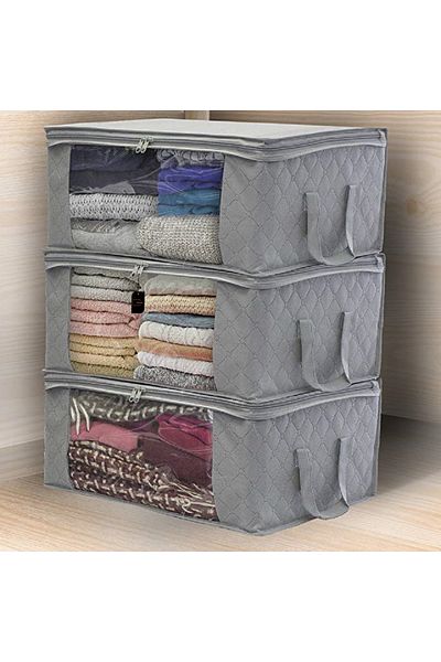 sharpdo 3-piece Foldable Storage Bag Organizer