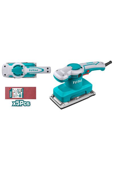 TOTAL Total tools Finishing sander 90 mm x 180 mm 320 W + 5 pcs sand papers