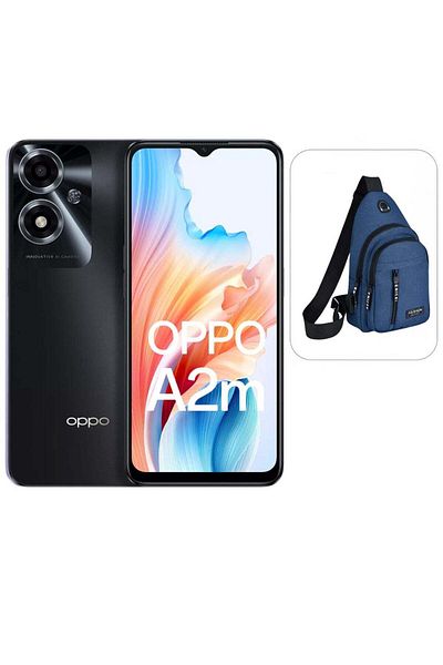 OPPO A2M 5G Dual SIM Night Black 4+4GB 8GB RAM 128GB International Version With Crossbody Bag