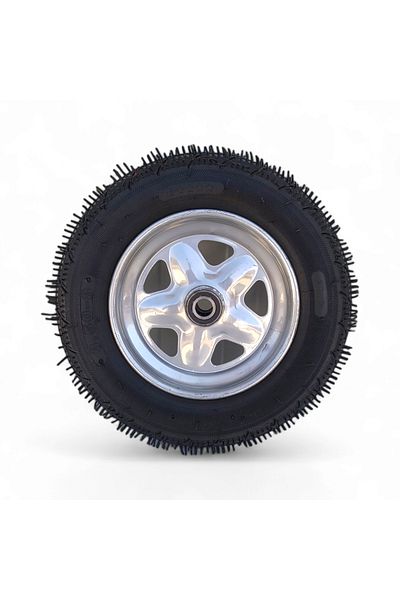 COBI SMART® Wheelbarrow wheel 350-8, with axle included, metal rim, rubber tire, compatible with most models