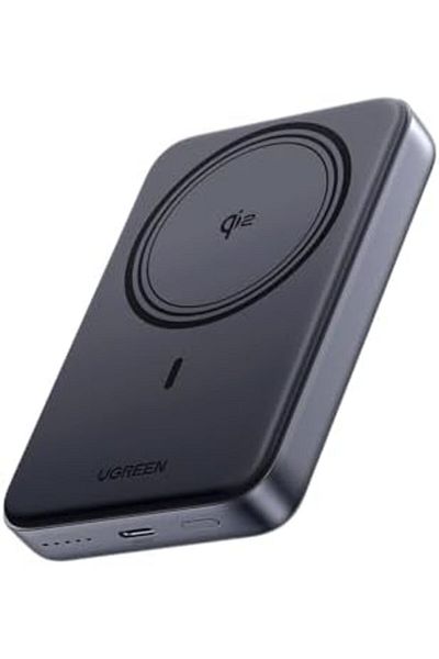 Ugreen بنك طاقة لاسلكي Qi2 بسعة 10000 مللي أمبير/ساعة معتمد من Qi2 وشاحن مغناطيسي محمول سريع الشحن بقوة 15 وات PD