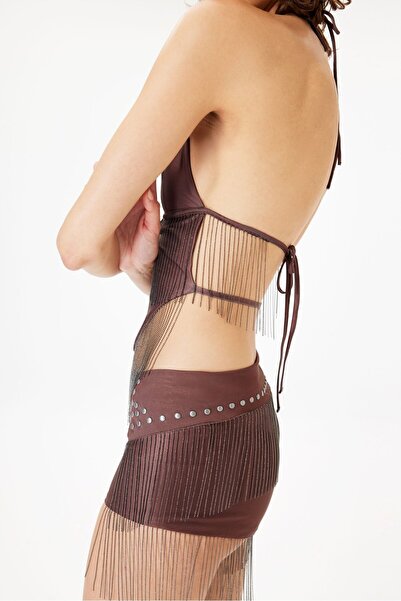 IAMNOTBASIC Eris Şort - Kahverengi