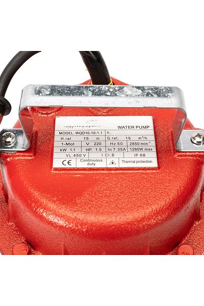 COBI SMART® Submersible dirty water pump package WQD10, 1.1 KW, 1.5 HP, 2 inch fire hose, 50 m