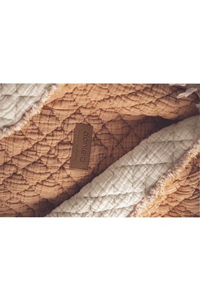 Dantela Cedric Polyester Filled Washable Bedspread - Salmon