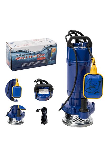 COBI SMART® Submersible water pump QDX-16M, 0.37 kW, depth, with float, 16 m delivery height