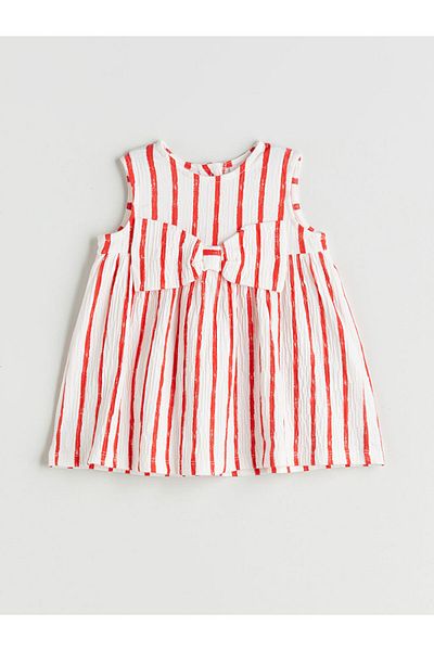 LC Waikiki Lcw Striped Bow Baby Girl Dress Fashion