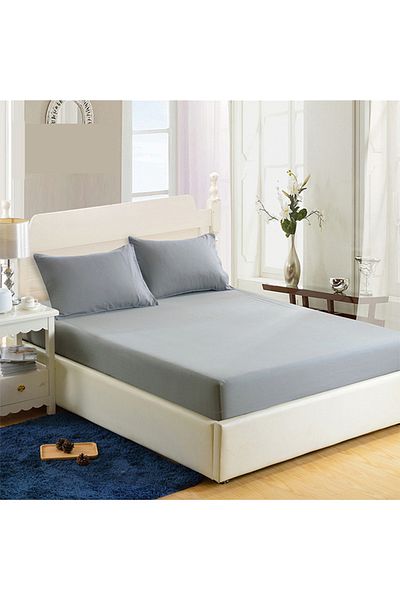 sharpdo 3-Piece Fitted Sheet Pillowcase Bedding Set 1 Fitted Sheet and 2 Pillowcases 200*220cm