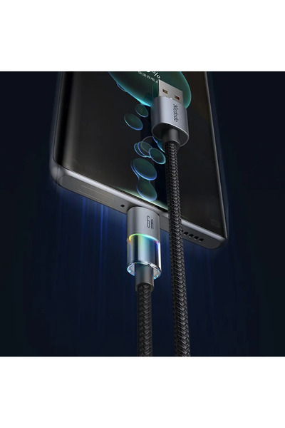 Mcdodo CA-8180 USB-A TO TYPE-C 7 Renkli Işıklı 1.2M KABLO