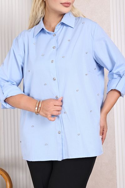 JESSE STORY Women's Plus Size Spread Stone Shirt