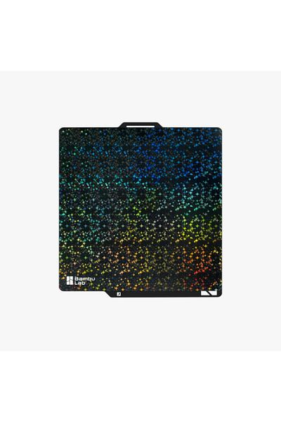 Bambu Lab 3D printer printing plate, 3D effect, Galaxy Surface texture