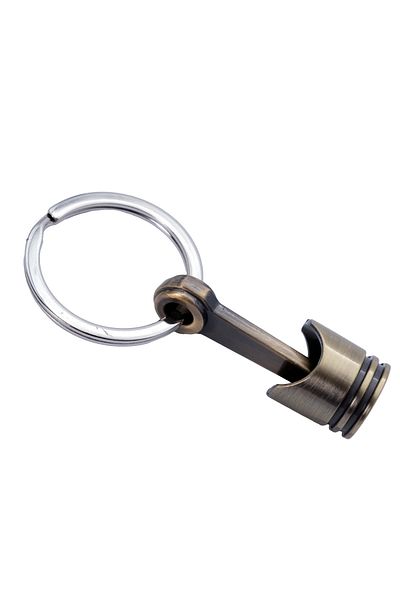 Mega Oto Market Auto Car Keychain Engine Piston Copper