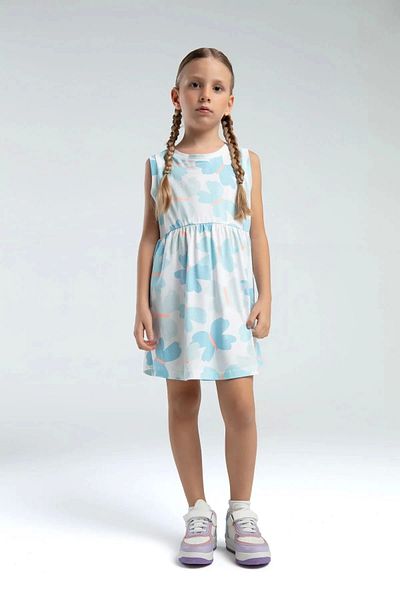 Rolypoly Rochie pentru fete - alb/albastru deschis