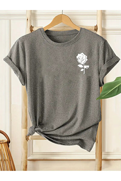 HOFFNUNG T SHIRT σχέδιο λουλουδιών oversized