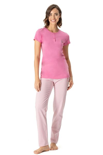 U.S. Polo Assn. US Polo AssnSet de pijamale cu mânecă scurtă pentru femei