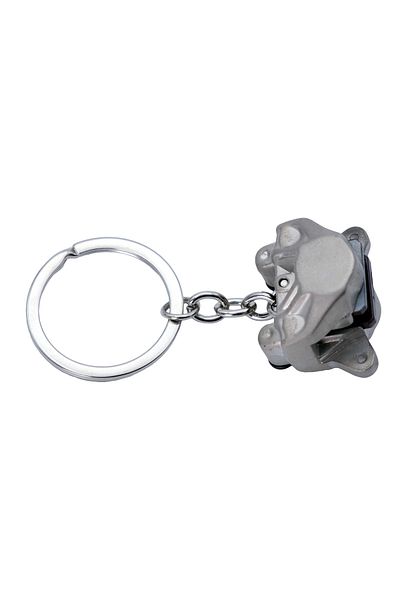 Mega Oto Market Auto Car Keychain Brake Pad Block Chrome