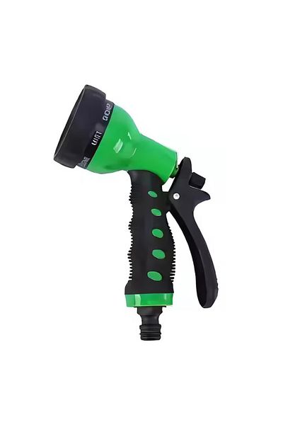 COBI SMART® Watering gun, 8 spray functions, 4 accessories included, ergonomic handle, 20 cm, green/black