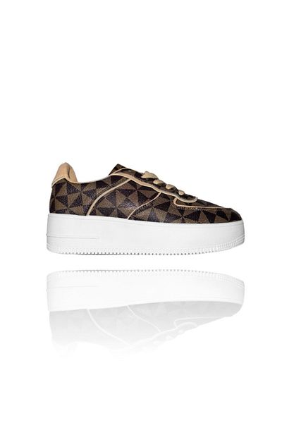 Casual Adidasi dama, casual, din piele ecologica, YSX142, maro
