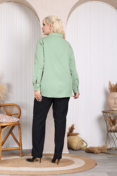 JESSE STORY Women's Plus Size Spread Stone Shirt