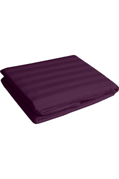 Five Store Fitted sheet with elastic in damask, density 130 g/m2, Purple, 180/200cm