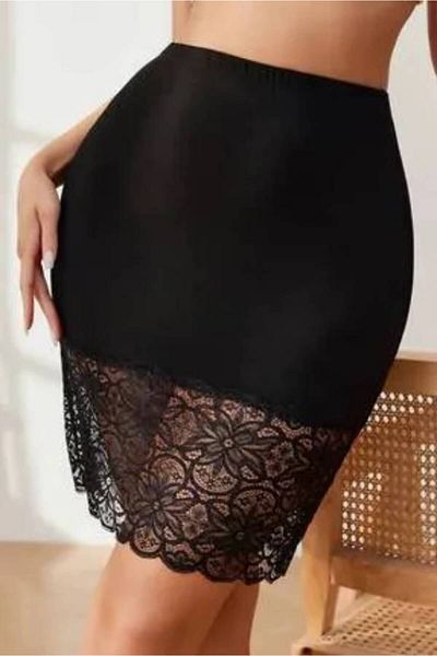 GECKO COLLECTION fusta creion de dama cu detaliu din dantela fusta maxi mini full lycra elastic.