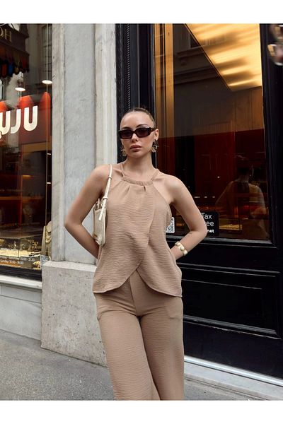 Zerenyus Double Breasted Suit Ayrobin Beige