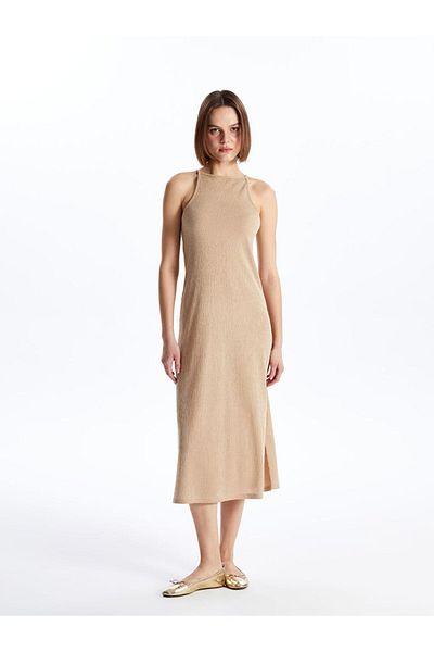 LC Waikiki Lcw Halter Neckline Straight A-Line Women's Dress Fast Fashion