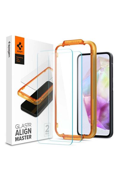 Spigen [set 2x] Tempered Glass Film Samsung Galaxy A35 5g / Galaxy M35, Glas.tr Align Master, Transparent