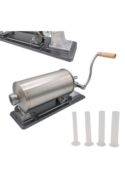 COBI SMART® Aparat pentru umplut carnati, 3 kg, orizontal din inox, 4 palnii incluse - COBI SMART®