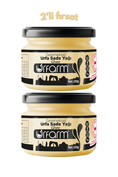 URFARM Sade yağ (GHEE) 250 gr – 2'li Fırsat Paketi Koyun Sütünden Sadeyağ